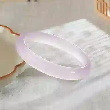 北京黄金 渐变粉 新中式国风设计 清冷高级氛围感穿搭 简约日常百搭通勤 玉髓 手镯 女款