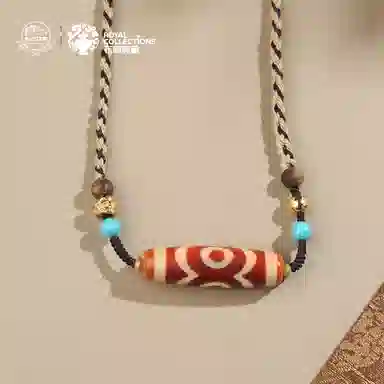 【布达拉宫文创官方】 布达拉宫 红肉三眼天珠财富之珠集天地人和福禄寿人生圆满吉祥安平 玛瑙 玉髓吊坠 男女同款情侣款