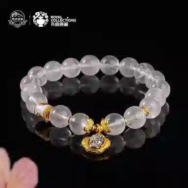 布达拉宫 【做个富婆】招桃花正缘财运亨通好运连连平安顺遂转运珠好人缘#好运 粉水晶 手串 男女同款情侣款