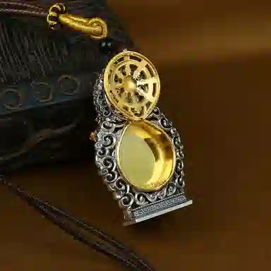 布达拉宫 白依怙主一眼天珠羊眼寄祥存储美好心意珍宝满地 玛瑙 吊坠 男女同款情侣款