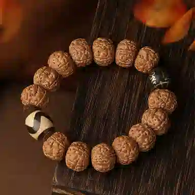 布达拉宫 虎牙天珠 新中式复古民族风 金刚菩提 手串 男女同款情侣款