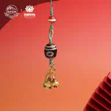 布达拉宫 新中式包包钥匙手机挂饰天珠转运纳福平安诸事顺遂#好运 玛瑙 挂件 男女同款情侣款