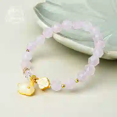 布达拉宫 甜美可爱时来好运旺桃花四季发财 水晶 手串 男女同款情侣款