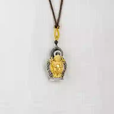 布达拉宫 白依怙主一眼天珠羊眼寄祥存储美好心意珍宝满地 玛瑙 吊坠 男女同款情侣款