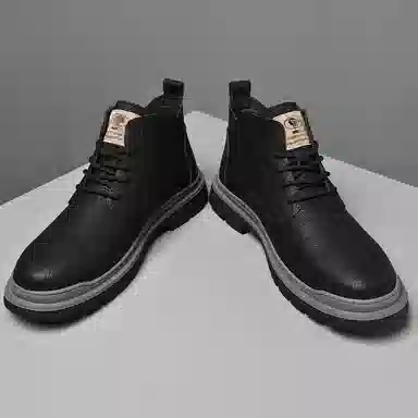 牛皮 通勤必备经典英伦风短筒耐磨舒适潮流个性商务休闲 短靴 男款