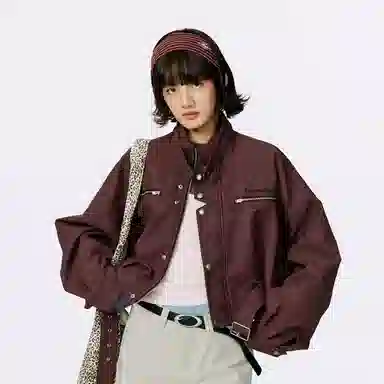 Mmlg PU Vintage Jacket