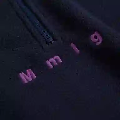 Mmlg Embroidered Half-Zip Fleece Pullover
