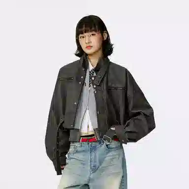 Mmlg PU Vintage Jacket