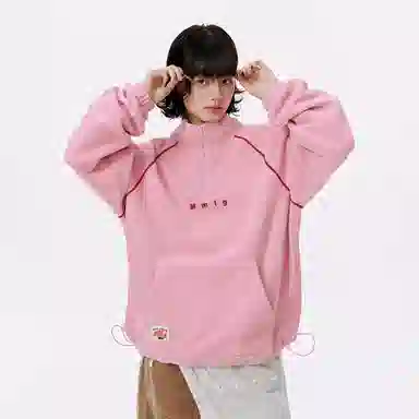 Mmlg Embroidered Half-Zip Fleece Pullover