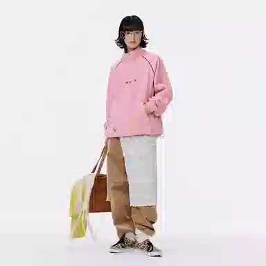 Mmlg Embroidered Half-Zip Fleece Pullover