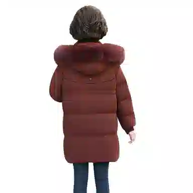雅鹿 优雅中年妈妈装外套冬季羽绒服 女款