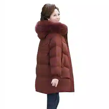 雅鹿 优雅中年妈妈装外套冬季羽绒服 女款