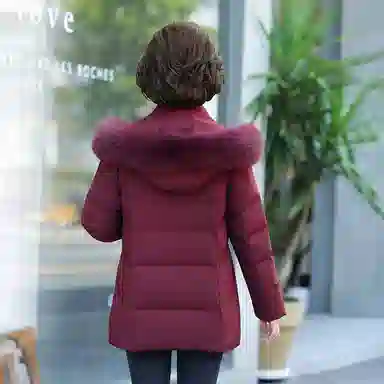 雅鹿 中年妈妈装时尚加厚保暖羽绒服 女款