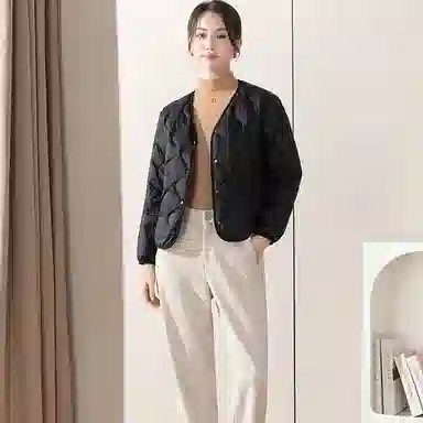 雅鹿 轻薄内穿短款羽绒服 女款