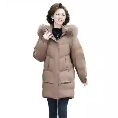 雅鹿 优雅中年妈妈装外套冬季羽绒服 女款