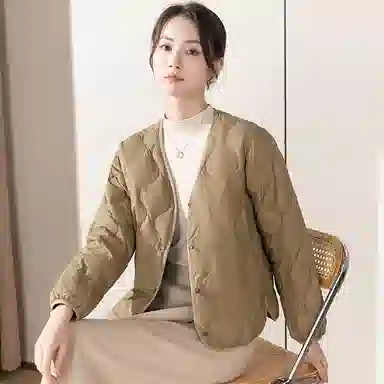 雅鹿 轻薄内穿短款羽绒服 女款