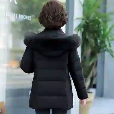 雅鹿 中年妈妈装时尚加厚保暖羽绒服 女款