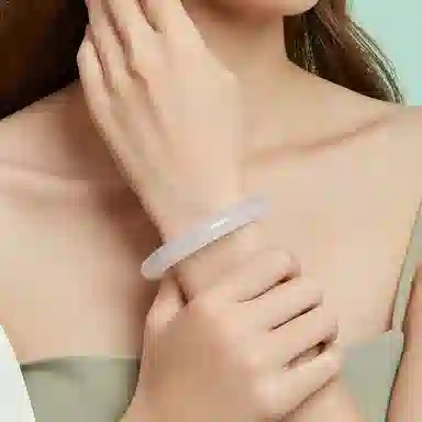 金桂福 白月光新中式国风 复古温婉气质显白 水中月荔枝冻古风汉服旗袍手饰 玉髓 手镯 女款