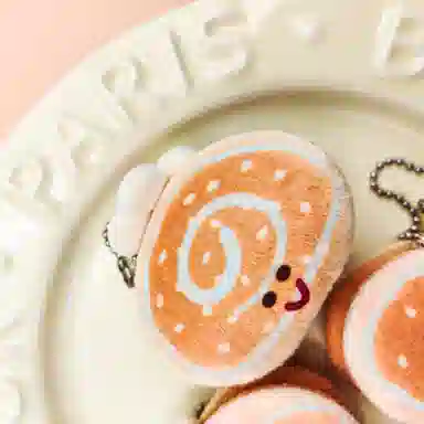 简应舒 萌趣可爱方形蛋糕卷 挂绳