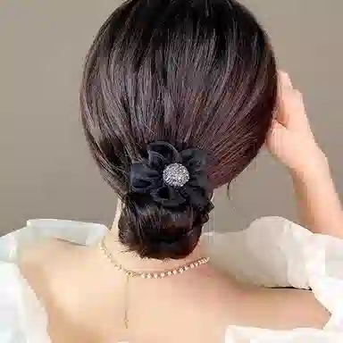 简应舒 优雅气质 橡筋+欧纱根 发圈 男女同款情侣款