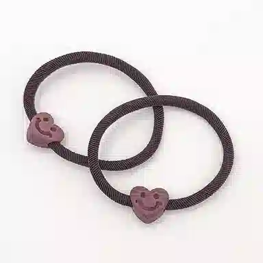 简应舒 加粗爱心 亚克力 发圈 男女同款情侣款