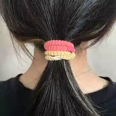 简应舒 简约耐用 橡筋 发圈 男女同款情侣款