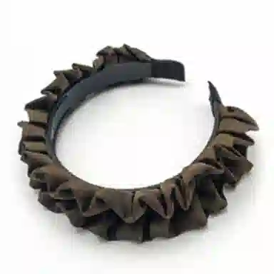 简应舒 褶皱高颅顶 仿绸缎 发箍 男女同款情侣款