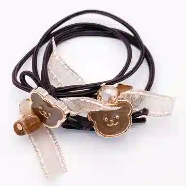 简应舒 可爱小熊百搭 橡筋 发圈 男女同款情侣款