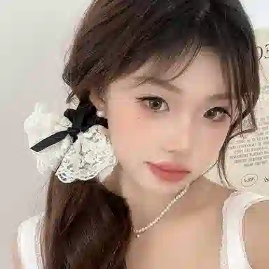 简应舒 甜美 蕾丝 发圈 男女同款情侣款