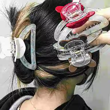 简应舒 时尚百搭高品质 亚克力 发夹 男女同款情侣款