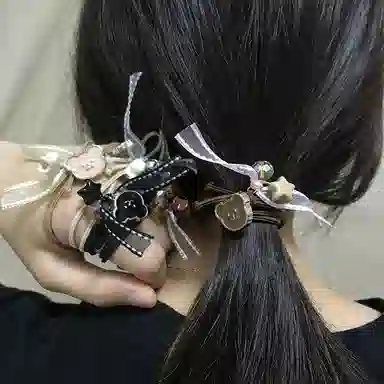 简应舒 可爱小熊百搭 橡筋 发圈 男女同款情侣款