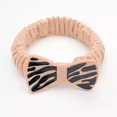 简应舒 斑马条纹时尚 亚克力 发圈 男女同款情侣款