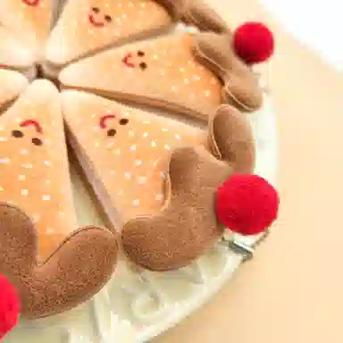 简应舒 萌趣物语随身三角蛋糕可爱车链包创意 布艺 挂件 男女同款情侣款