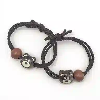 简应舒 小熊串珠 树脂 发圈 男女同款情侣款