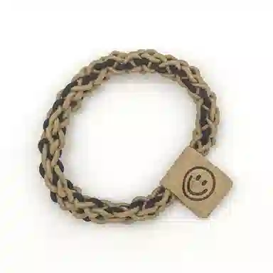 简应舒 简约耐用笑脸 橡筋 发圈 男女同款情侣款