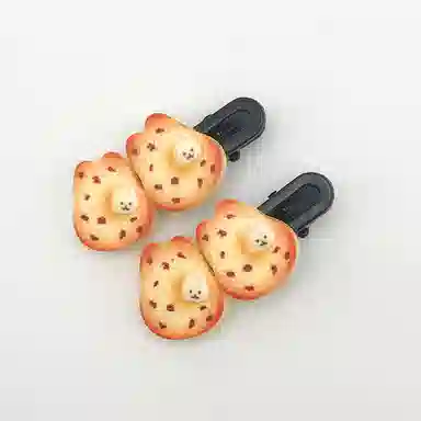 简应舒 熊熊仿真食物 树脂 发夹 男女同款情侣款