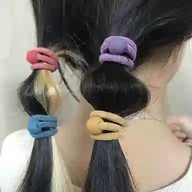 简应舒 简约耐用 亚克力 头绳 男女同款情侣款