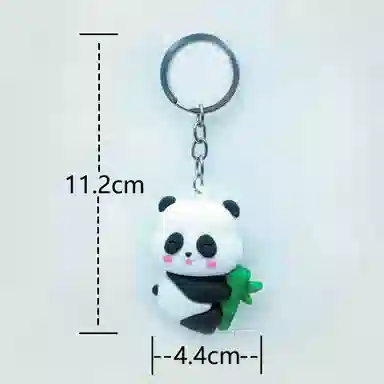 简应舒 包包卡通熊猫零钱包 塑料 挂件 男女同款情侣款