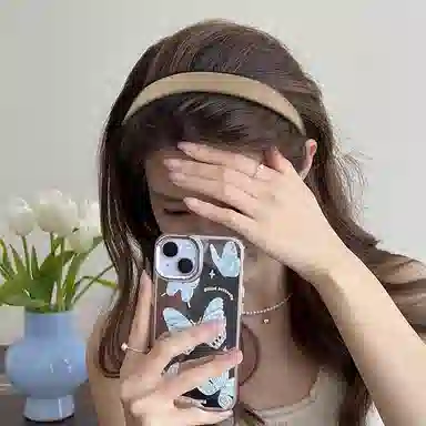 简应舒 法式复古宽边 缎面 发箍 男女同款情侣款