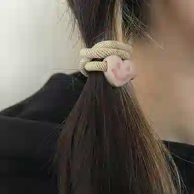 简应舒 加粗爱心 亚克力 发圈 男女同款情侣款