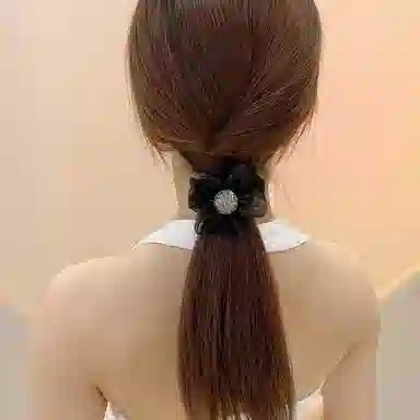 简应舒 优雅气质 橡筋+欧纱根 发圈 男女同款情侣款