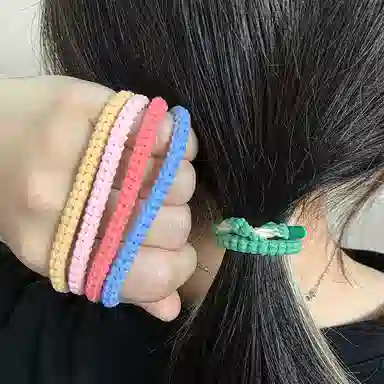 简应舒 简约耐用 橡筋 发圈 男女同款情侣款