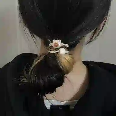 简应舒 小熊串珠 树脂 发圈 男女同款情侣款