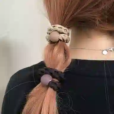 简应舒 时尚耐用 亚克力 发圈 男女同款情侣款