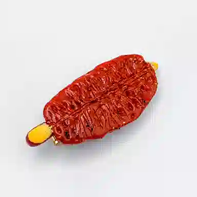 简应舒 仿真烤串炸鸡 树脂 发夹 男女同款情侣款