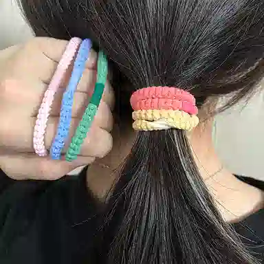 简应舒 简约耐用 橡筋 发圈 男女同款情侣款