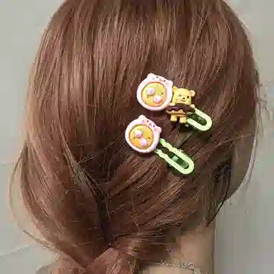 简应舒 卡通趣味 树脂 发夹 男女同款情侣款