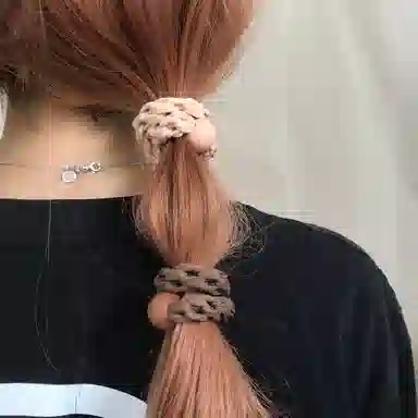 简应舒 时尚耐用 亚克力 发圈 男女同款情侣款