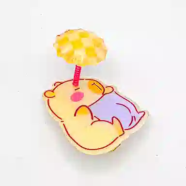 简应舒 卡通弹簧摇摆 亚克力 发夹 男女同款情侣款