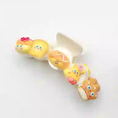 简应舒 卡通饼干造型可爱时尚 树脂 发夹 男女同款情侣款